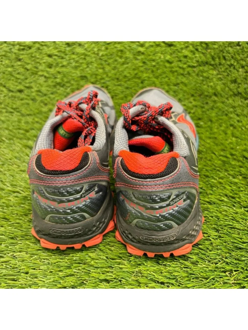 Saucony Peregrine 6 Womens Size 11 Gray Pink Athletic Running Shoes Sneakers